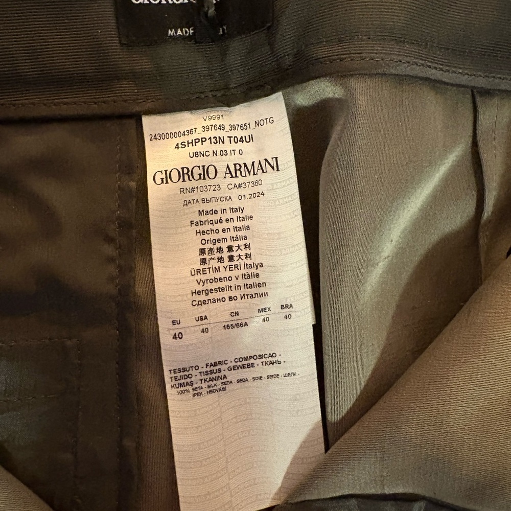 Giorgio Armani Brown Trousers - Picture 5 of 5